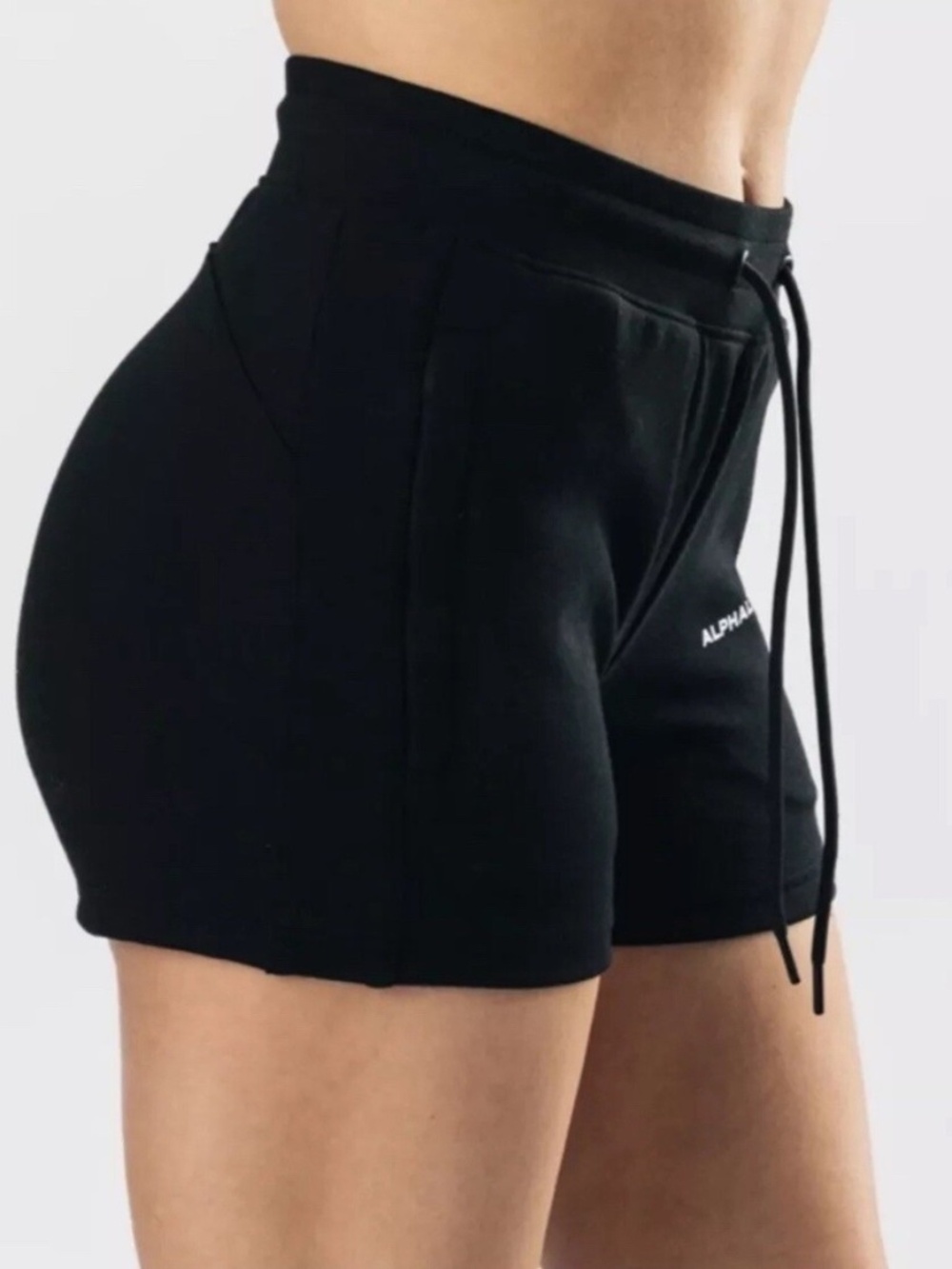 Alphalete Essential Core Black Drawstring Shorts XS
